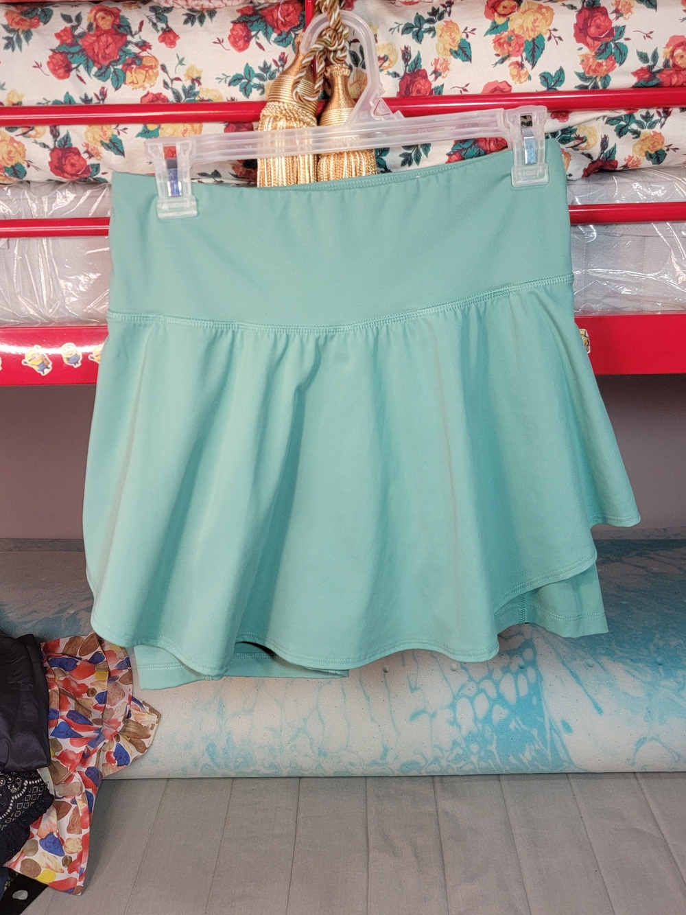 Old Navy Mint Green Flared Skort High- Rise Size Medium